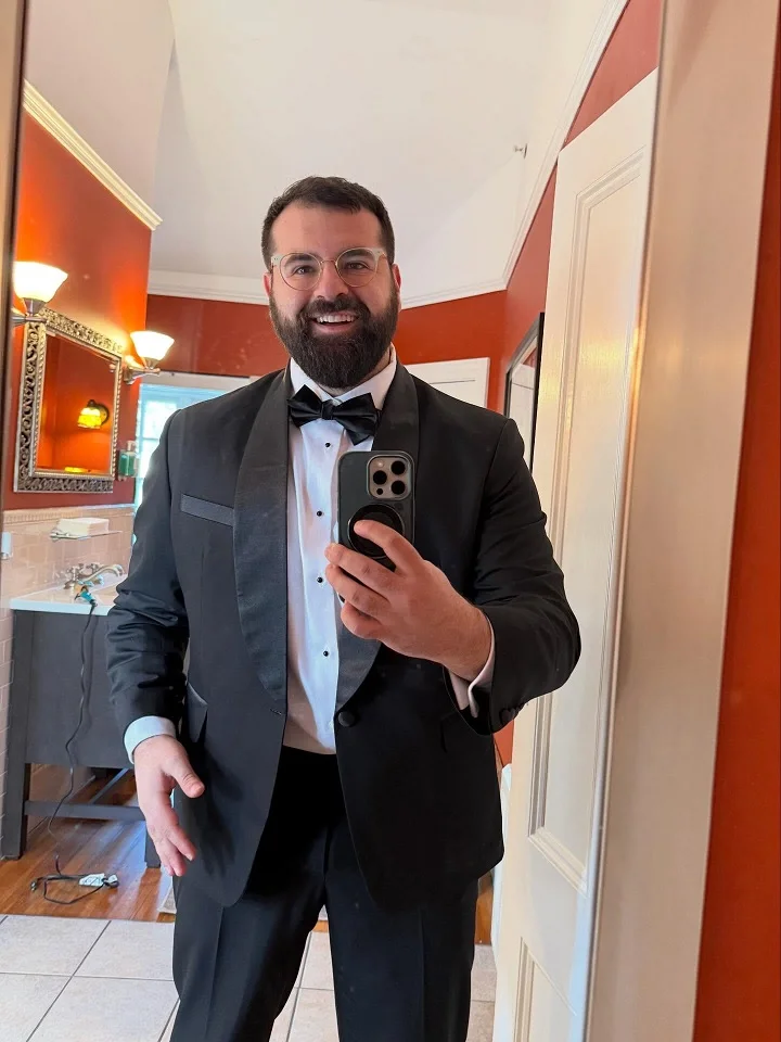 15 Plus Size Groom Outfit Ideas Trending in 2026 5 Shawl Lapel Tuxedo That Frames the Chest Instead of the Middle