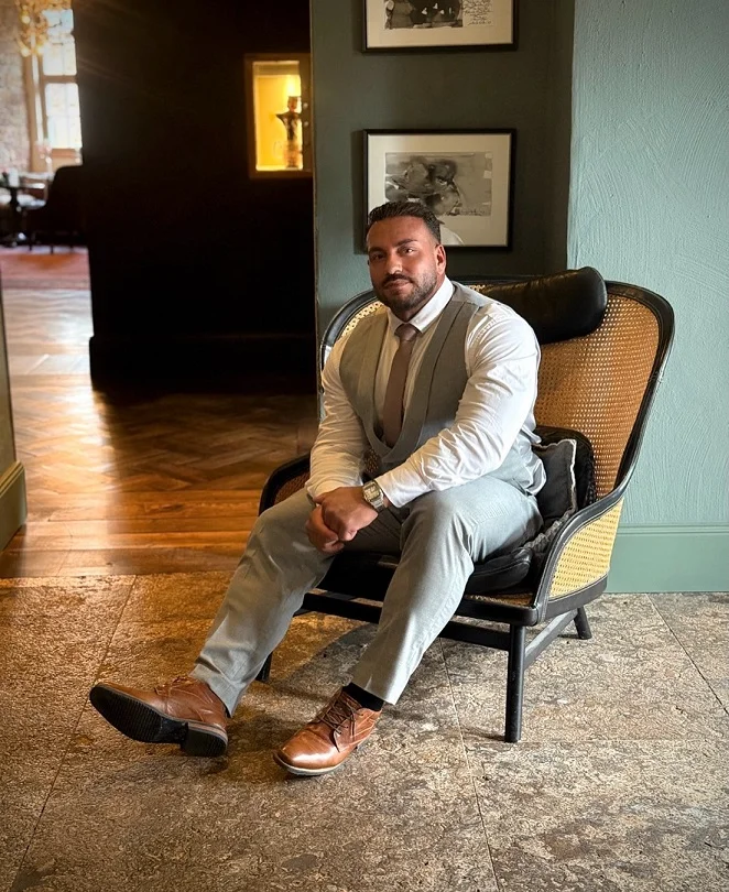 15 Plus Size Groom Outfit Ideas Trending in 2026 14 Vest and Trousers Only, for the Part of the Day After the Ceremony